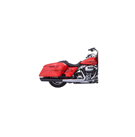 4" B.A.M. Stick Slip-On Mufflers Black