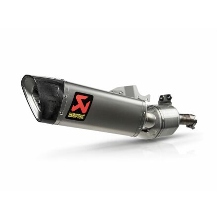 Slip-On Line Muffler Titanium Carbon End Cap