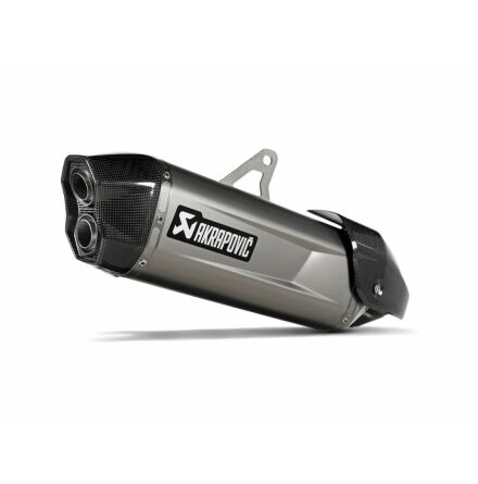 Slip-On Line Muffler Titanium Carbon End Cap