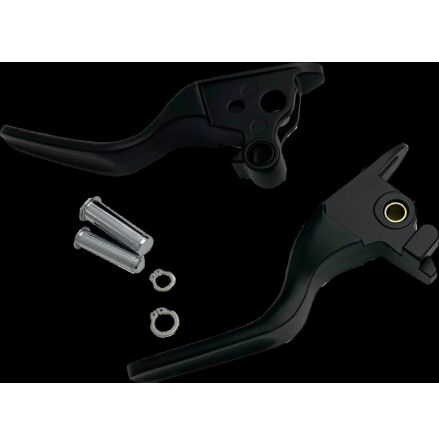 Lever Set Short Matte Black 18