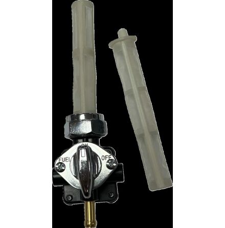 Petcock Vac Down Outlet Blk