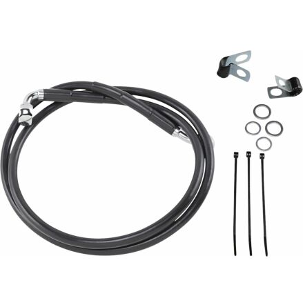 Front Brake Line Black Vinyl Coated Stainless Steel