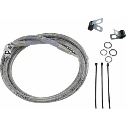 Front Brake Line Stainless Steel Extended 6&quot;