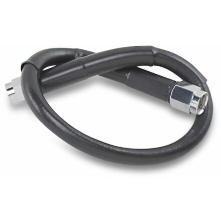 Universal Brake Line Black Vinyl Coated Stainless Steel Dot An-3 12"