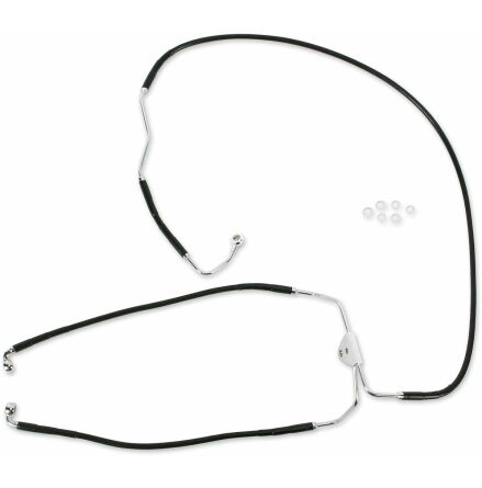 Front Lower Brake Line Black Vinyl Coated Stainless Steel