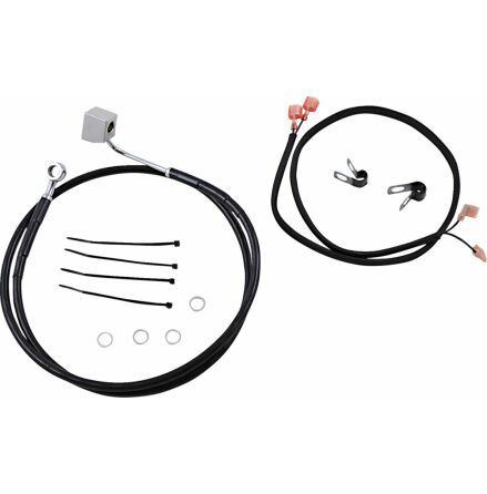 Rear Brake Line Black Vinyl Coated Stainless Steel