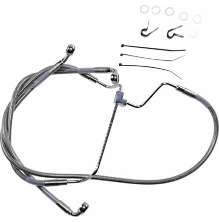 Extended Length Front Stainless Steel Brake Line Kit