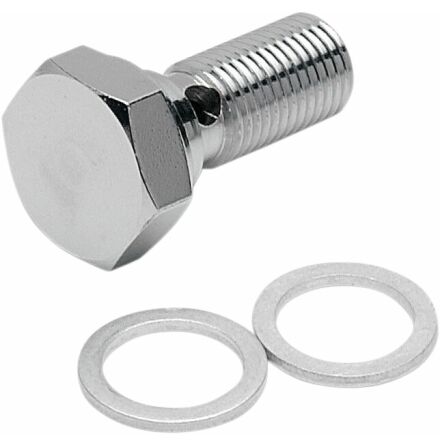 Banjo Bolt Chrome 7/16"-24 For 3/8"-Banjo