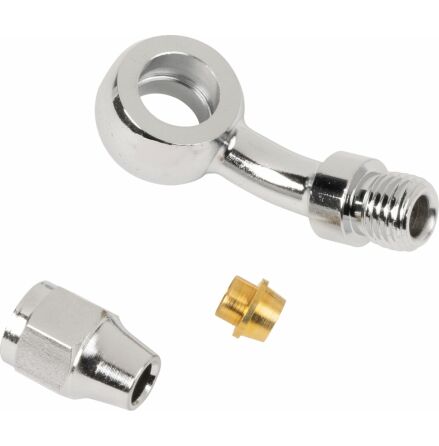 Universal Brake Line Fitting 3/8"/10Mm-Banjo 35° Chrome