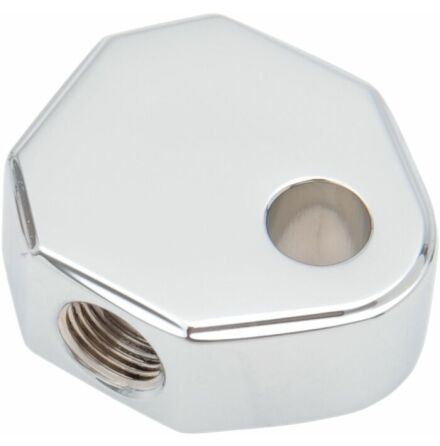 Brake-Tee Chrome W/ 3 X 1/8" Npt Holes