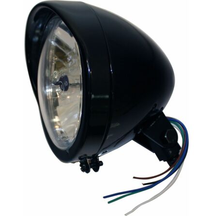 Headlight 5.75&quot; Blk Clr