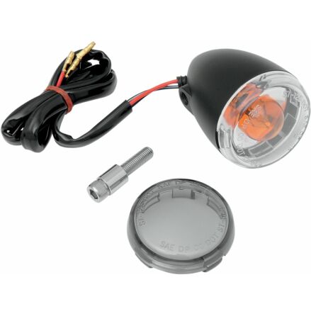 Turn Signal Kit Light T/S Univ F Blk/Smk