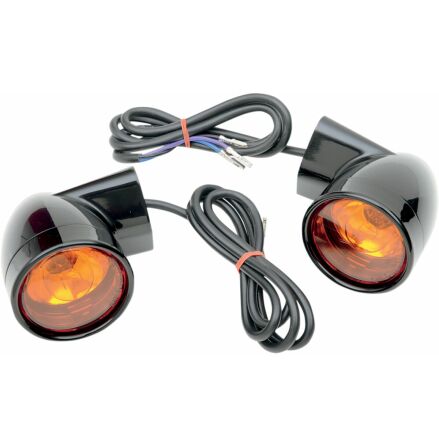 Front Led Lights T/S Bullet Blk Flt