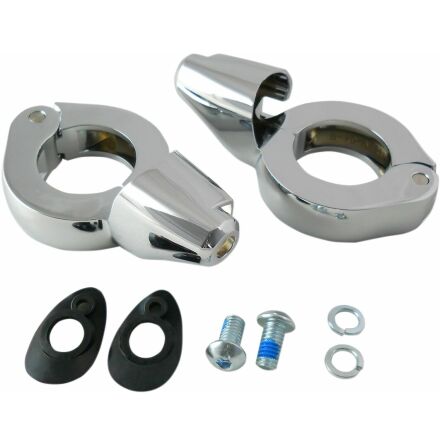 Turn Signal Fork Clamps 39Mm Chrome