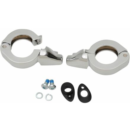 Turn Signal Fork Clamps 41Mm Chrome