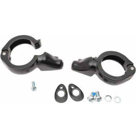 Turn Signal Fork Clamps 49Mm Black