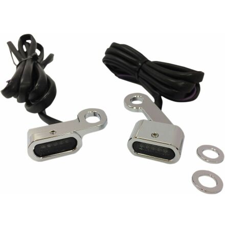 Lights Marker Handlebar Chrome/Smoke Led