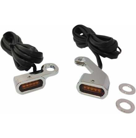 Lights Marker Handlebar Chrome/Amber Led