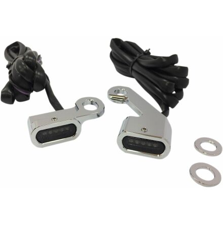 Lights Marker Handlebar Chrome/Smoke Led