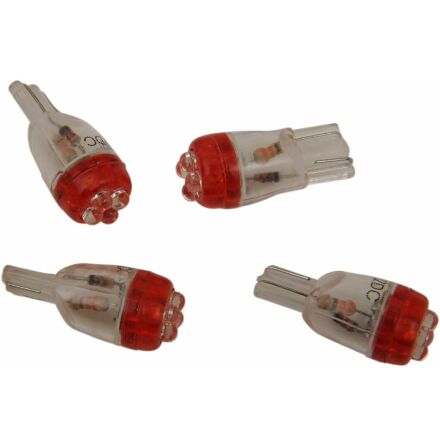 Mini Wedge Led Bulb Red 12V