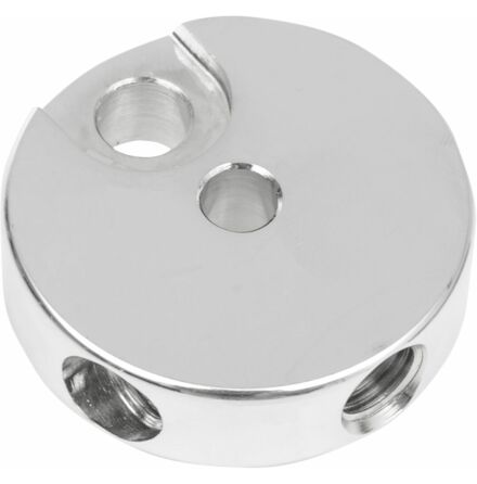 Front Brake-Tee 3/8"-24 Chrome