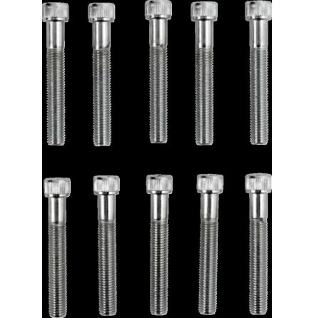 Socket-Head Bolt 1/4-28X1.75 Knurled Chrome