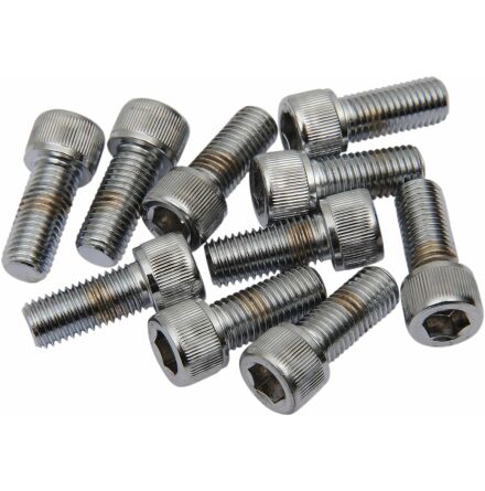Socket-Head Bolt 5/16-24X0.625 Knurled Chrome