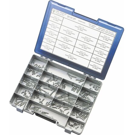 Socket-Head Bolt Assortment #8/#10 Knurled Chrome
