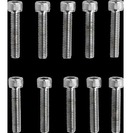 Socket-Head Bolt 8-32X0.875 Knurled Chrome