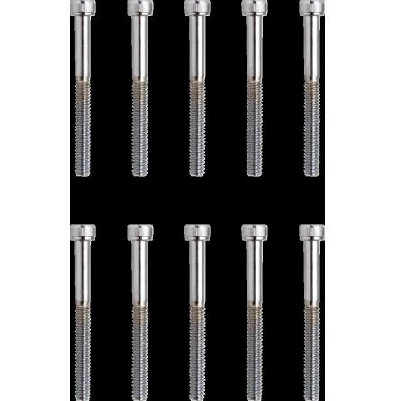 Socket-Head Bolt 10-24X2 Knurled Chrome