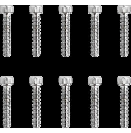 Socket-Head Bolt 10-32X1 Knurled Chrome