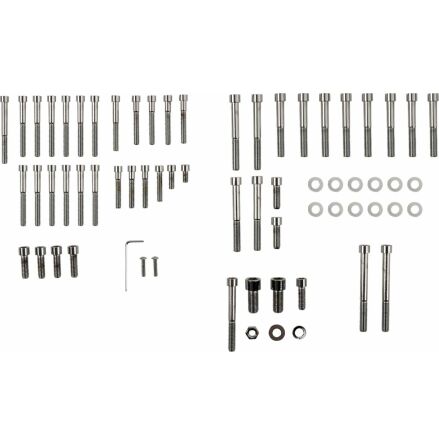 Chrome Socket-Head Motor Bolt Kit Smooth