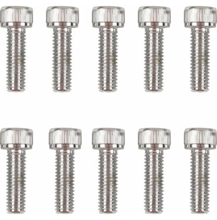 Chrome Socket-Head Primary Cover Bolt Kit Knurled
