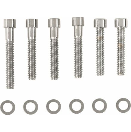 Chrome Socket-Head Cam Cover Bolt Kit Smooth