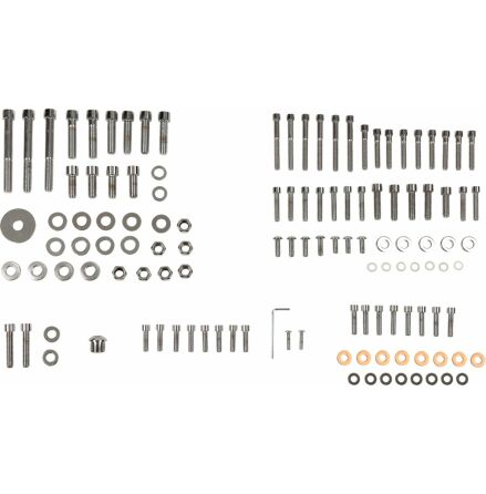 Chrome Socket-Head Motor Bolt Kit Smooth