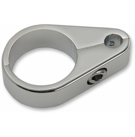 Die-Cast Cable Clamp Throttle/Idle Chrome Single 1"