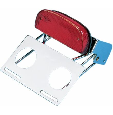 Custom Taillight/License Plate Assembly For 7" Fatbob Fender