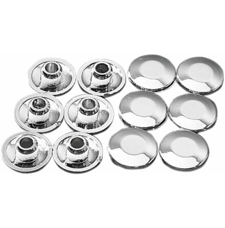 Chrome Plugs For Handlebar Clamp 1/4" Hex-Head
