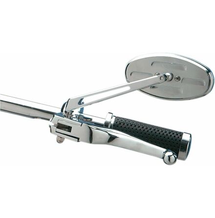 Mirror Ness Stealth Ii Oval W/ 6" Stem Chrome