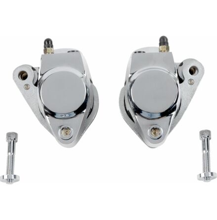 Front Brake Caliper Kit Chrome Dual