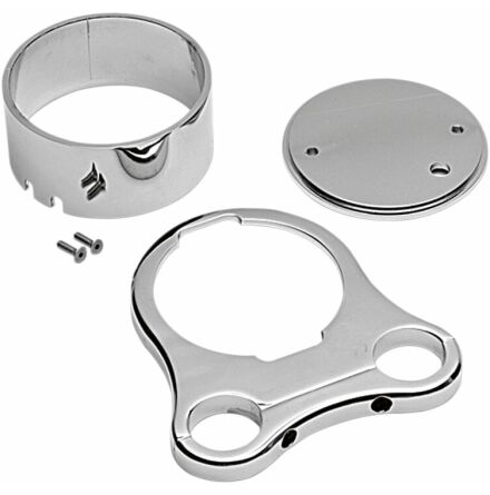 T-Bar Single Gauge Mount 1.25&quot; 3.375&quot; Chrome