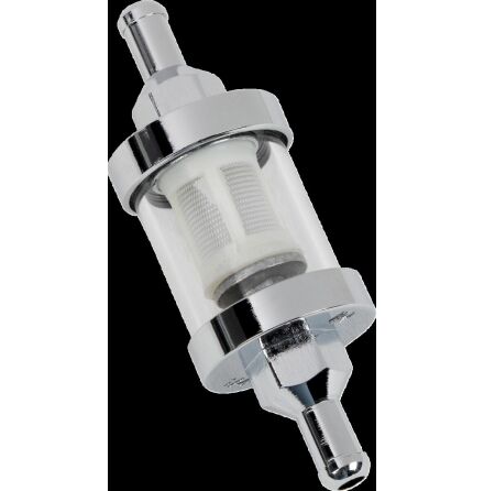 Brnslefilter 1.375&quot; W/ 1/4&quot;-Inlet Glass/Krom
