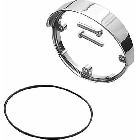 Front/Rear Die-Cast Turn Signal Visor Chrome