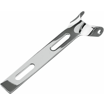 Universal Seat Hinge Bracket Round End Chrome