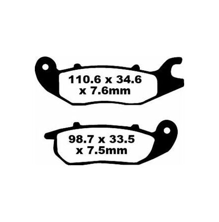 Brake Pad Sfa Series Organic Scooter