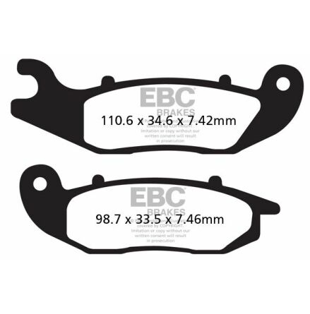 Brake Pad Fa-Tt Series Carbon Fiber Offroad