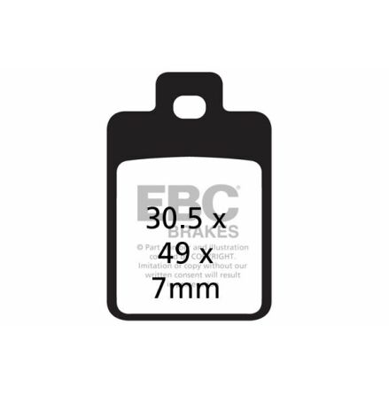 Brake Pad Sfa Series Organic Scooter