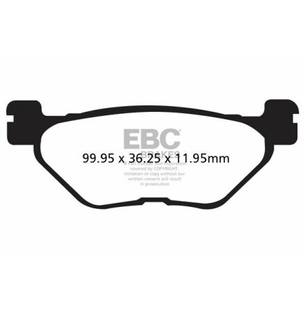 Brake Pad Sfa Series Organic Scooter