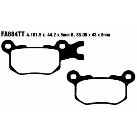 Brake Pad Fa-Tt Series Carbon Offroad
