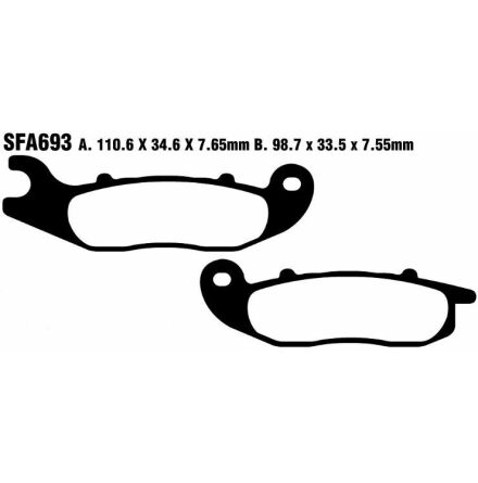 Brake Pad Sfac-Series Carbon Scooter